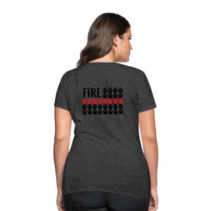 K9s Lead the Way - Fire - Women's T-Shirt - heather black