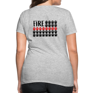 K9s Lead the Way - Fire - Women's T-Shirt - heather gray