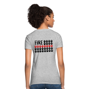 K9s Lead the Way - Fire - Women's T-Shirt - heather gray