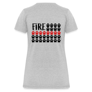 K9s Lead the Way - Fire - Women's T-Shirt - heather gray