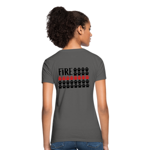 K9s Lead the Way - Fire - Women's T-Shirt - charcoal