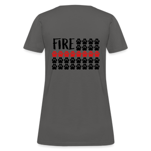 K9s Lead the Way - Fire - Women's T-Shirt - charcoal