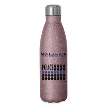 Load image into Gallery viewer, K9s Lead the Way - Police - Insulated Stainless Steel Water Bottle - pink glitter
