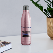 Load image into Gallery viewer, K9s Lead the Way - Police - Insulated Stainless Steel Water Bottle - pink glitter
