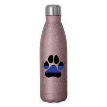 Load image into Gallery viewer, K9s Lead the Way - Police - Insulated Stainless Steel Water Bottle - pink glitter
