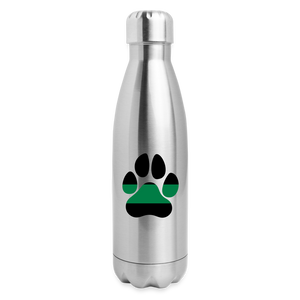 K9s Lead the Way - Military - Insulated Stainless Steel Water Bottle - silver