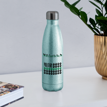 Load image into Gallery viewer, K9s Lead the Way - Military - Insulated Stainless Steel Water Bottle - turquoise glitter
