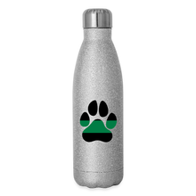 Load image into Gallery viewer, K9s Lead the Way - Military - Insulated Stainless Steel Water Bottle - silver glitter
