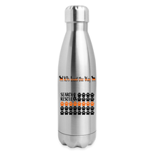 Load image into Gallery viewer, K9s Lead the Way - SAR - Insulated Stainless Steel Water Bottle - silver
