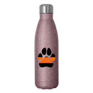 K9s Lead the Way - SAR - Insulated Stainless Steel Water Bottle - pink glitter