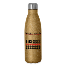 Load image into Gallery viewer, K9s Lead the Way - Fire - Insulated Stainless Steel Water Bottle - gold glitter
