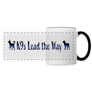 K9s Lead the Way - Police - Panoramic Mug - white/black