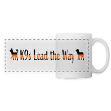 Load image into Gallery viewer, K9s Lead the Way - SAR- Panoramic Mug - white
