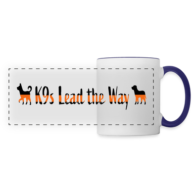 K9s Lead the Way - SAR- Panoramic Mug - white/cobalt blue