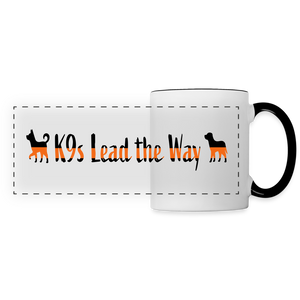 K9s Lead the Way - SAR- Panoramic Mug - white/black