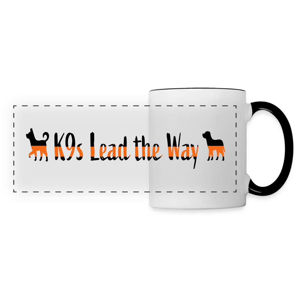 K9s Lead the Way - SAR- Panoramic Mug - white/black