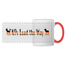 Load image into Gallery viewer, K9s Lead the Way - SAR- Panoramic Mug - white/red
