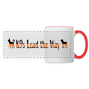 K9s Lead the Way - SAR- Panoramic Mug - white/red