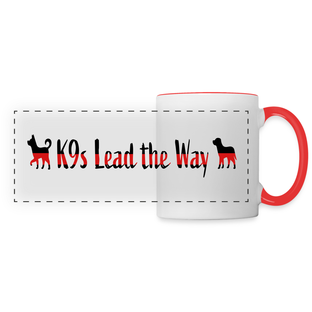 K9s Lead the Way - Fire - Panoramic Mug - white/red