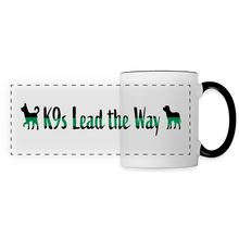 Load image into Gallery viewer, K9s Lead the Way - Military - Panoramic Mug - white/black
