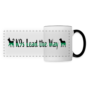 K9s Lead the Way - Military - Panoramic Mug - white/black