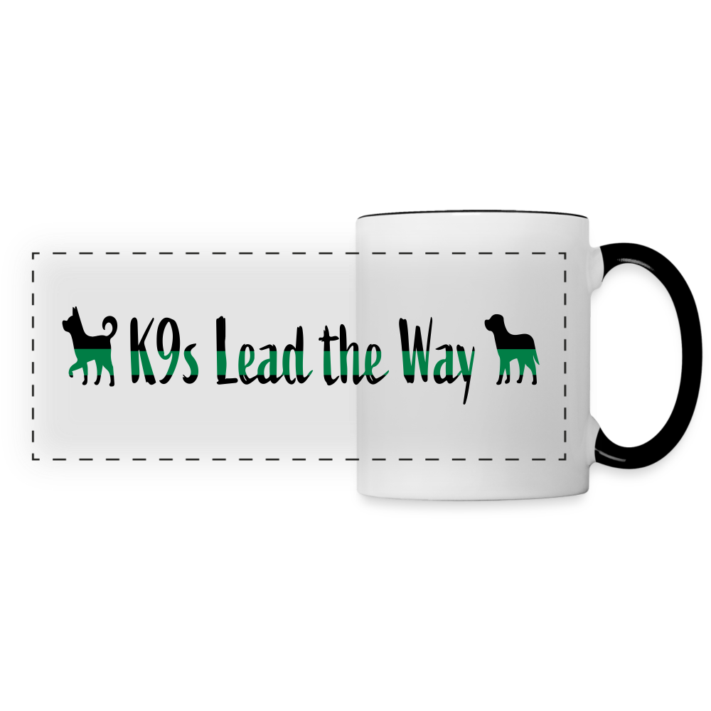 K9s Lead the Way - Military - Panoramic Mug - white/black