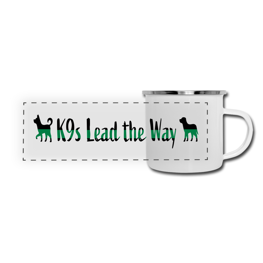 K9s Lead the Way - Military - Camper Mug - white