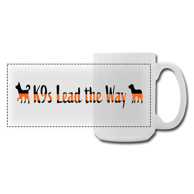 K9s Lead the Way - SAR - Panoramic Coffee/Tea Mug 15 oz - white