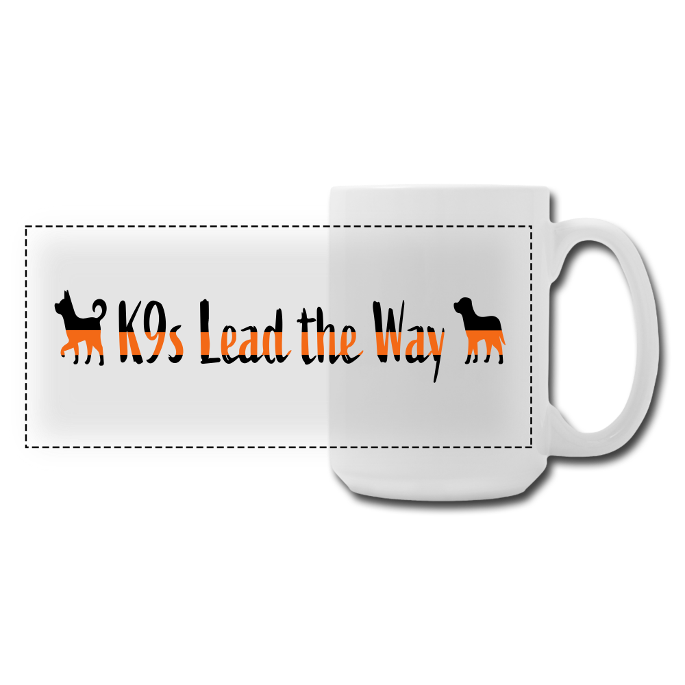 K9s Lead the Way - SAR - Panoramic Coffee/Tea Mug 15 oz - white