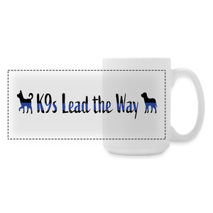 K9s Lead the Way - Police - Panoramic Coffee/Tea Mug 15 oz - white