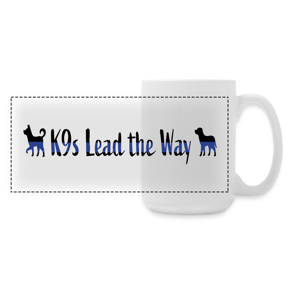 K9s Lead the Way - Police - Panoramic Coffee/Tea Mug 15 oz - white