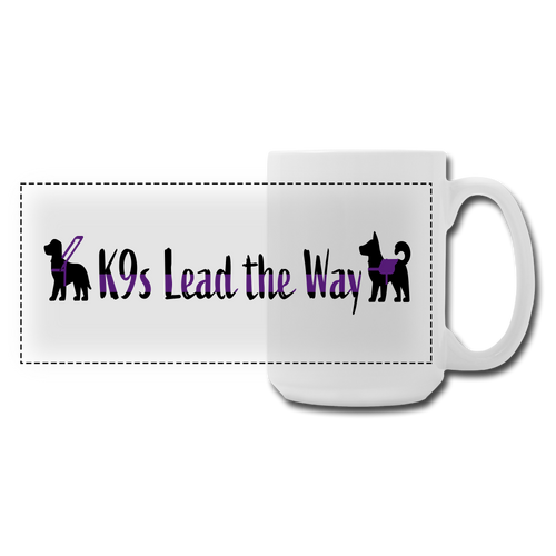 K9s Lead the Way - Service - Panoramic Coffee/Tea Mug 15 oz - white