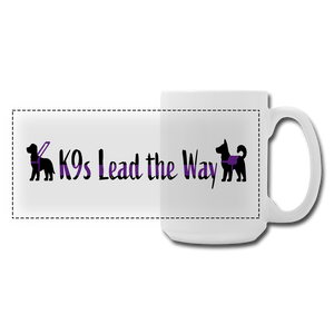 K9s Lead the Way - Service - Panoramic Coffee/Tea Mug 15 oz - white