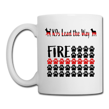 Load image into Gallery viewer, K9s Lead the Way - Fire - Coffee/Tea Mug - white
