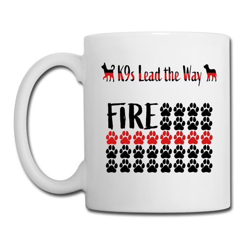 K9s Lead the Way - Fire - Coffee/Tea Mug - white