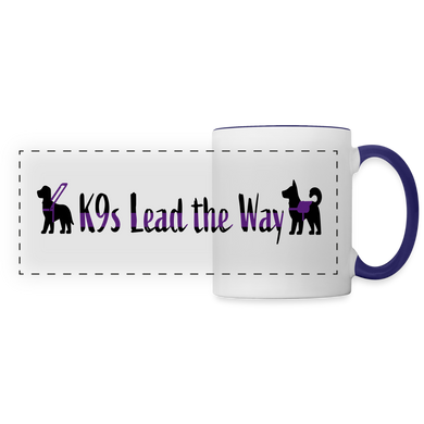 K9s Lead the Way - Service - Panoramic Mug - white/cobalt blue