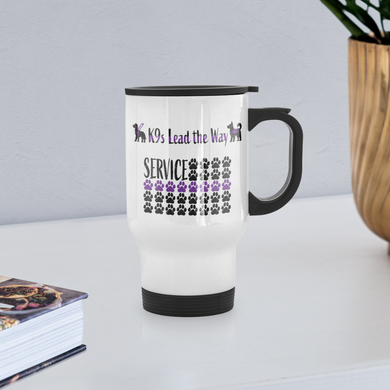 K9s Lead the Way - Service - Travel Mug - white