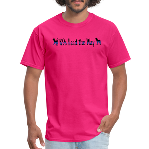 K9s Lead the Way - Police - Unisex Classic T-Shirt - fuchsia