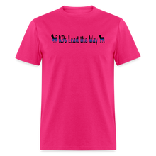 Load image into Gallery viewer, K9s Lead the Way - Police - Unisex Classic T-Shirt - fuchsia
