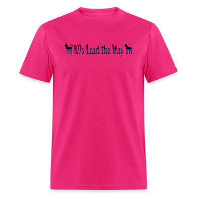 K9s Lead the Way - Police - Unisex Classic T-Shirt - fuchsia