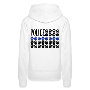 K9s Lead the Way - Police - Women’s Premium Hoodie - white