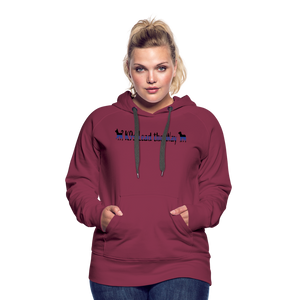 K9s Lead the Way - Police - Women’s Premium Hoodie - burgundy