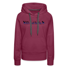 Load image into Gallery viewer, K9s Lead the Way - Police - Women’s Premium Hoodie - burgundy
