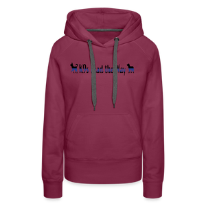 K9s Lead the Way - Police - Women’s Premium Hoodie - burgundy