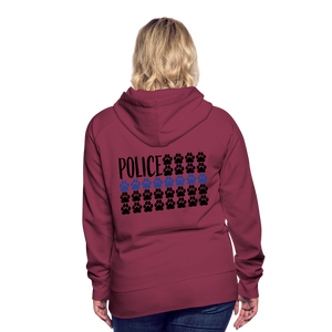 K9s Lead the Way - Police - Women’s Premium Hoodie - burgundy