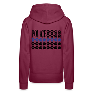 K9s Lead the Way - Police - Women’s Premium Hoodie - burgundy