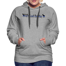 Load image into Gallery viewer, K9s Lead the Way - Police - Women’s Premium Hoodie - heather grey
