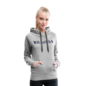 K9s Lead the Way - Police - Women’s Premium Hoodie - heather grey