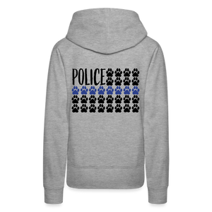 K9s Lead the Way - Police - Women’s Premium Hoodie - heather grey