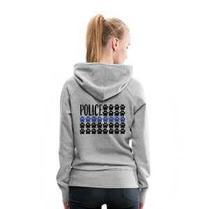 K9s Lead the Way - Police - Women’s Premium Hoodie - heather grey